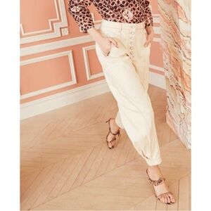 ULLA JOHNSON Brodie Jeans | Cream | Size 6/8